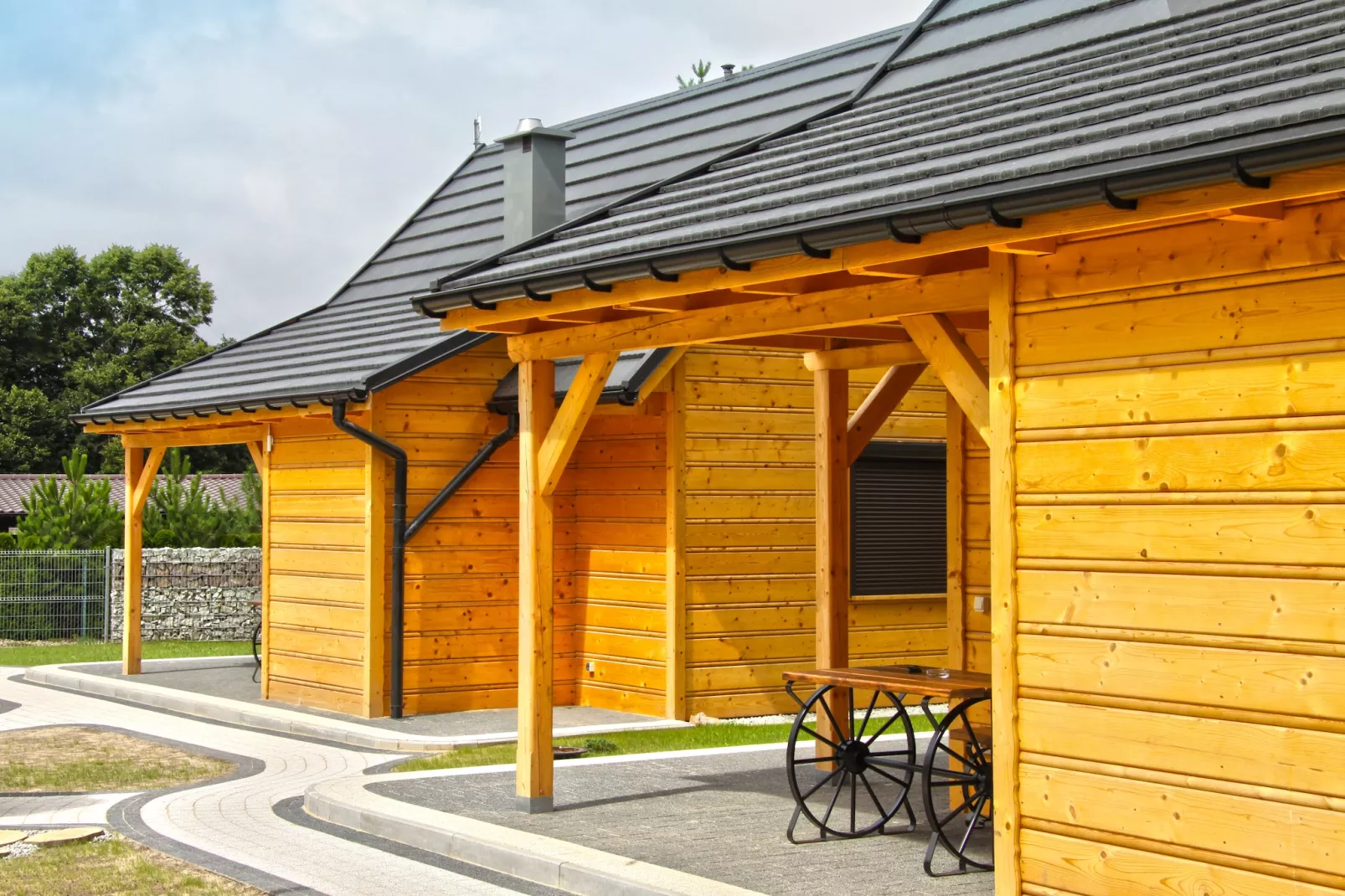 Domek JĘDREK dla max 5 osób Lubrza - Buitenlucht