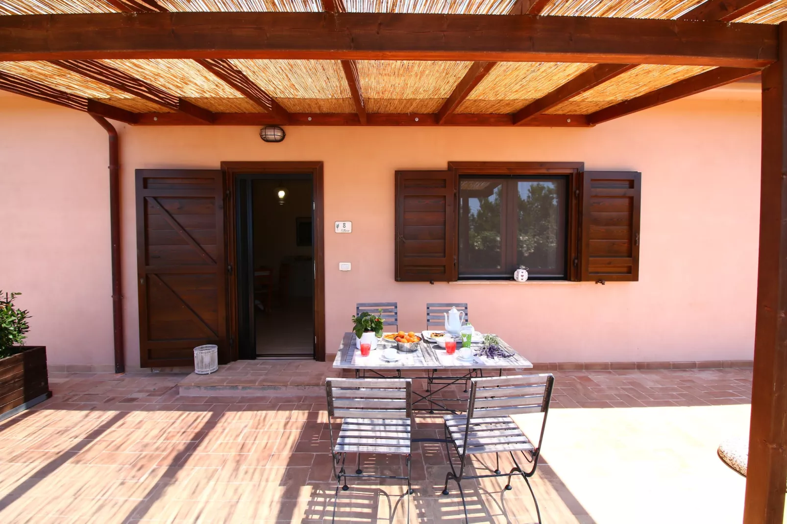 Rosa - Terrasbalkon