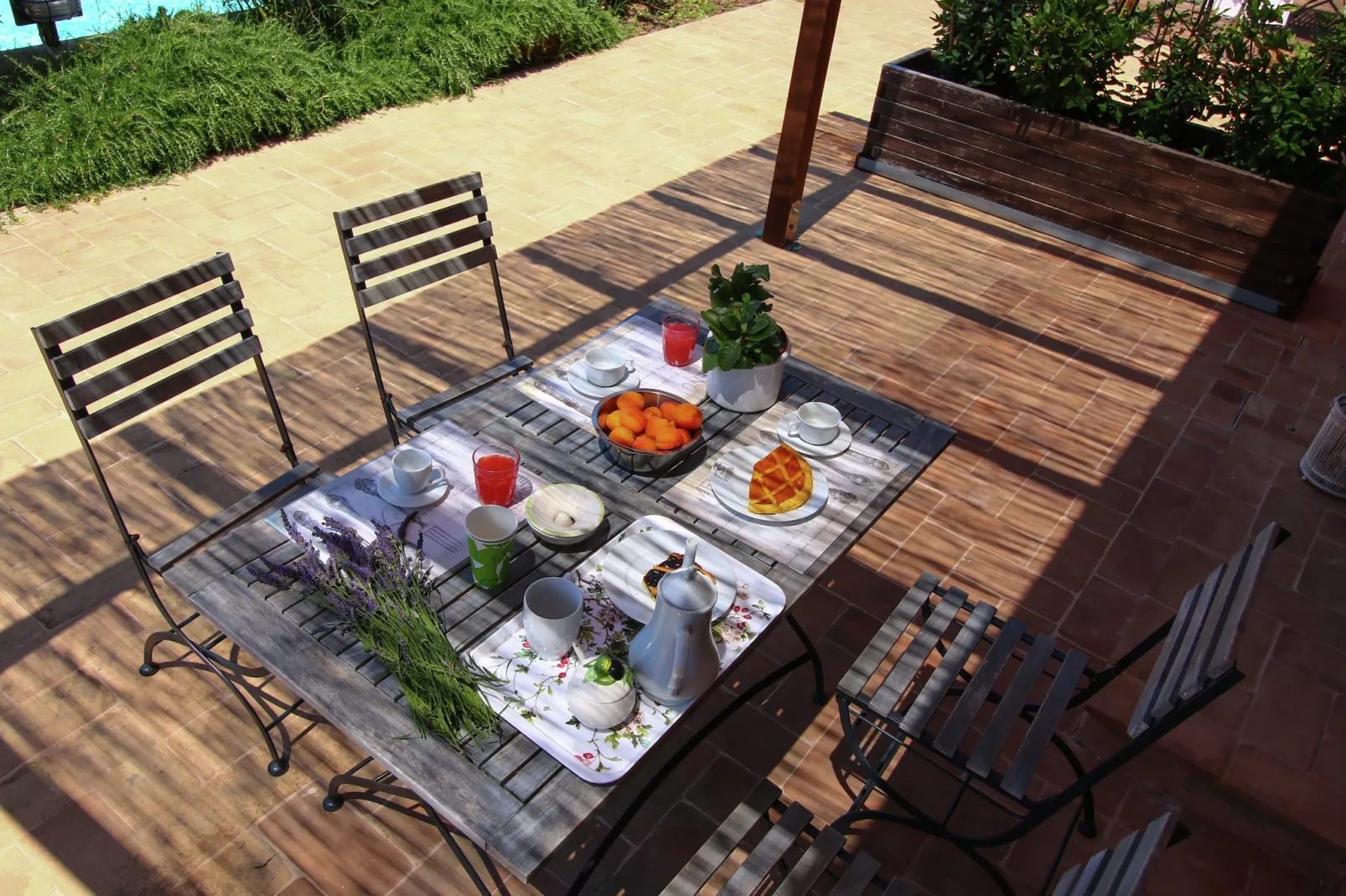 Rosa - Terrasbalkon