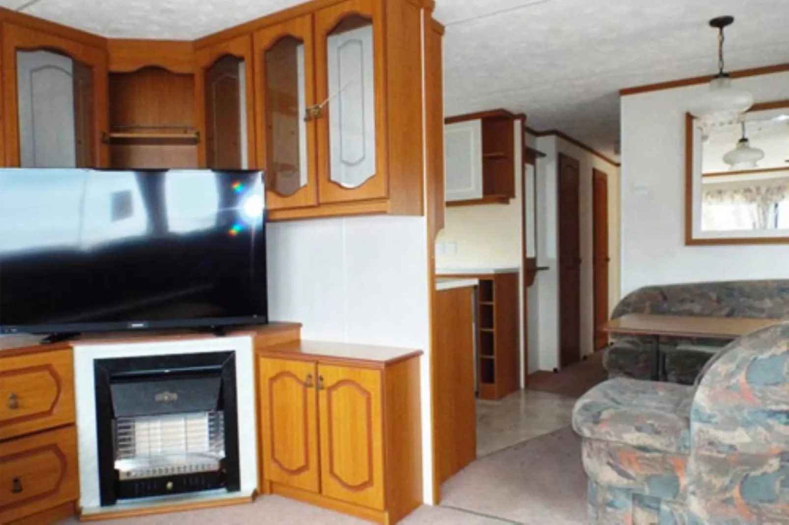 Mobilheim mit 3 Schlafzimmern bis 6 Personen - Woonkamer