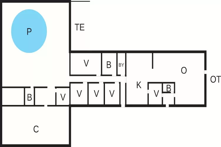 4 sterren vakantie huis in Allingåbro - Plattegrond