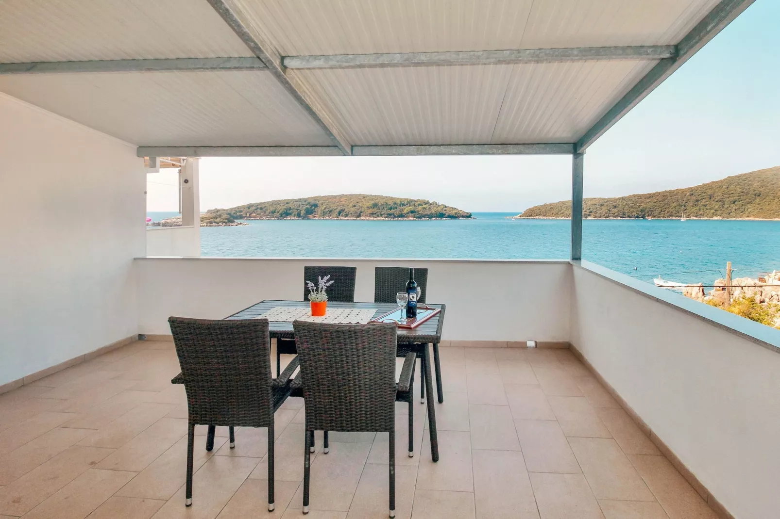 Apartments Ane - Two Bedroom Apartment with Terrace and Sea View - Terras