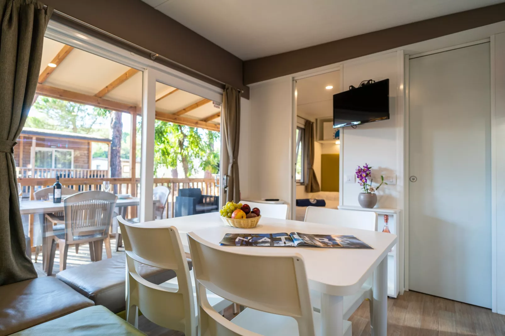 Club del Sole Orbetello Family Collection / LODGE DELUXE max cap 4 pax - Woonkamer