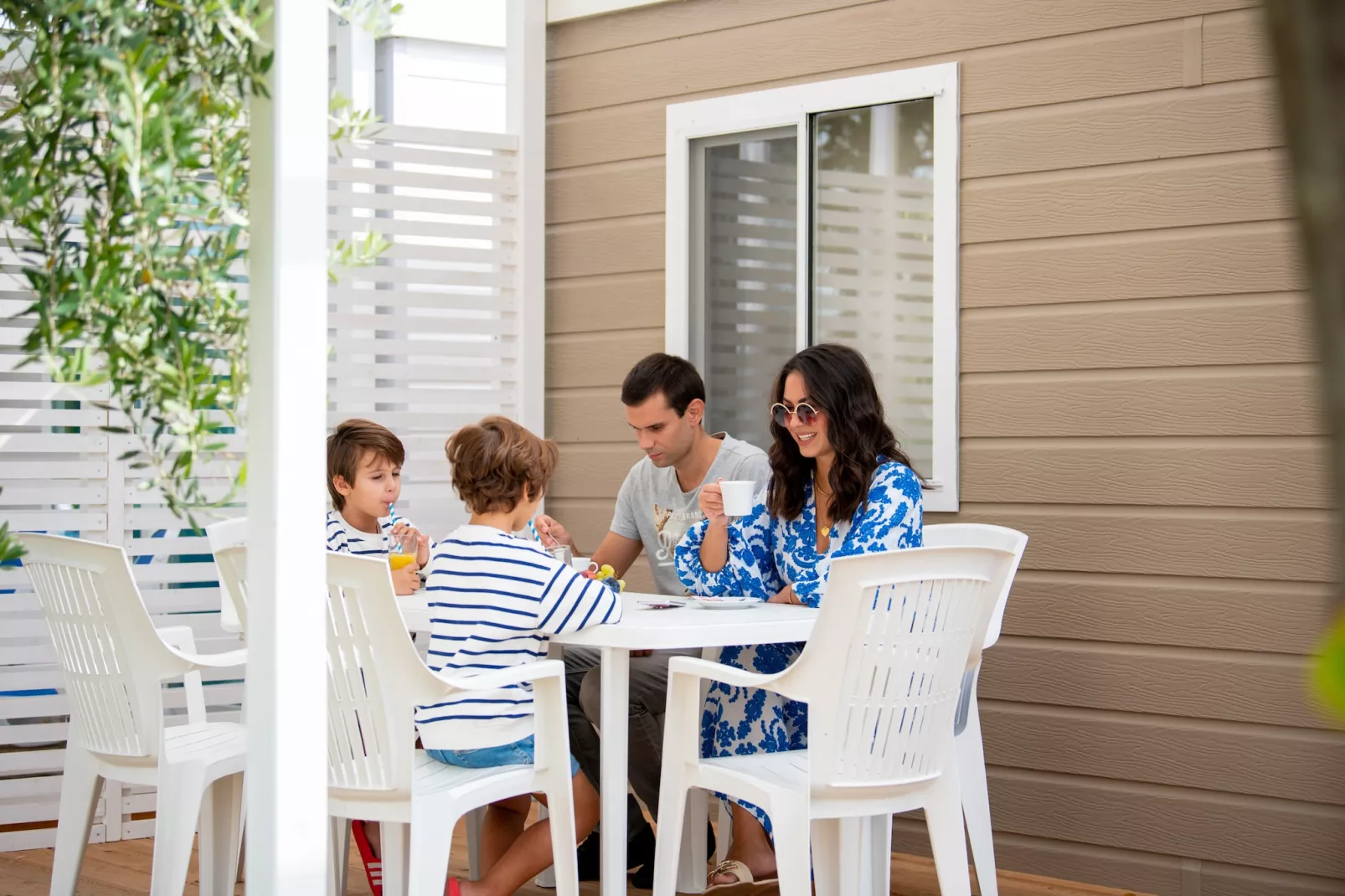 Camping Oliva / PREMIUM mobile home 4 persons PRE4 - Terrasbalkon