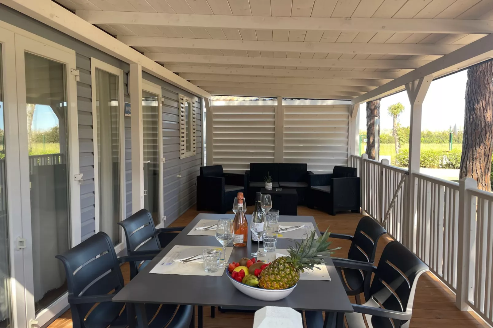 Club del Sole Orbetello Family Collection / LODGE COMFORT DOG max cap5 pax - Terrasbalkon