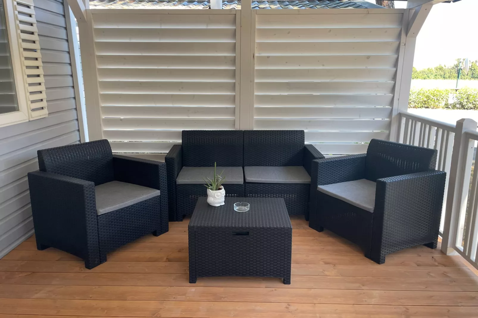 Club del Sole Orbetello Family Collection / LODGE COMFORT DOG max cap5 pax - Terrasbalkon