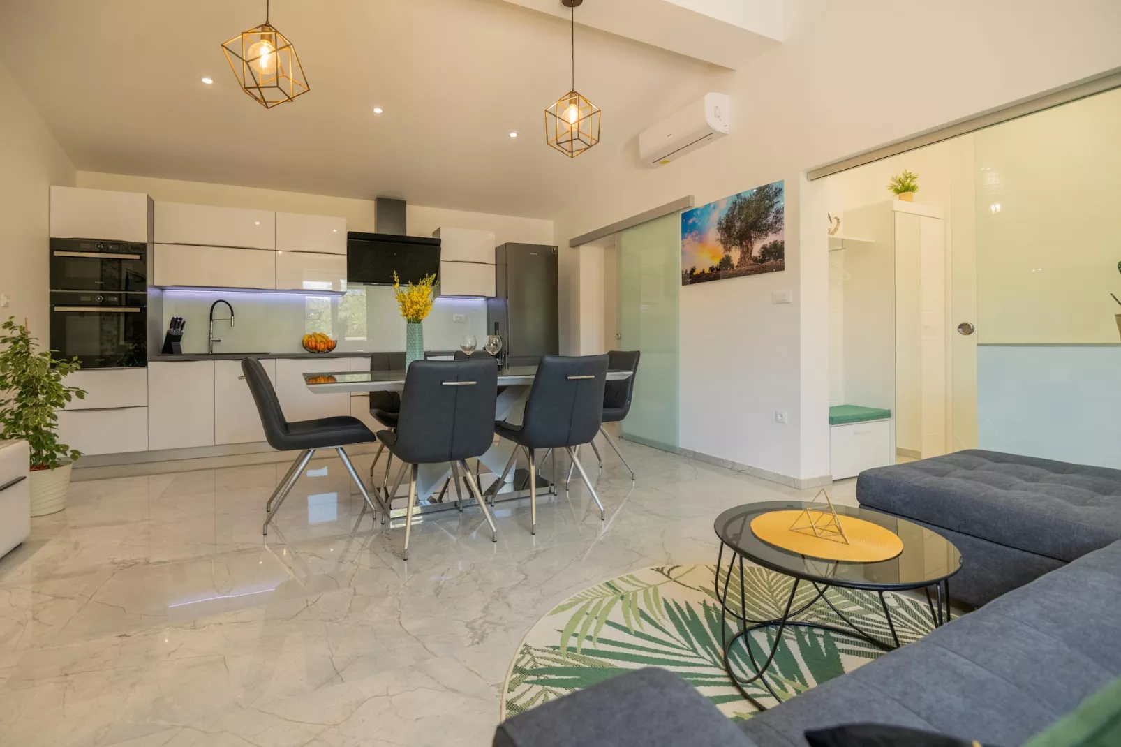 Holiday Home Maslina - Woonkamer