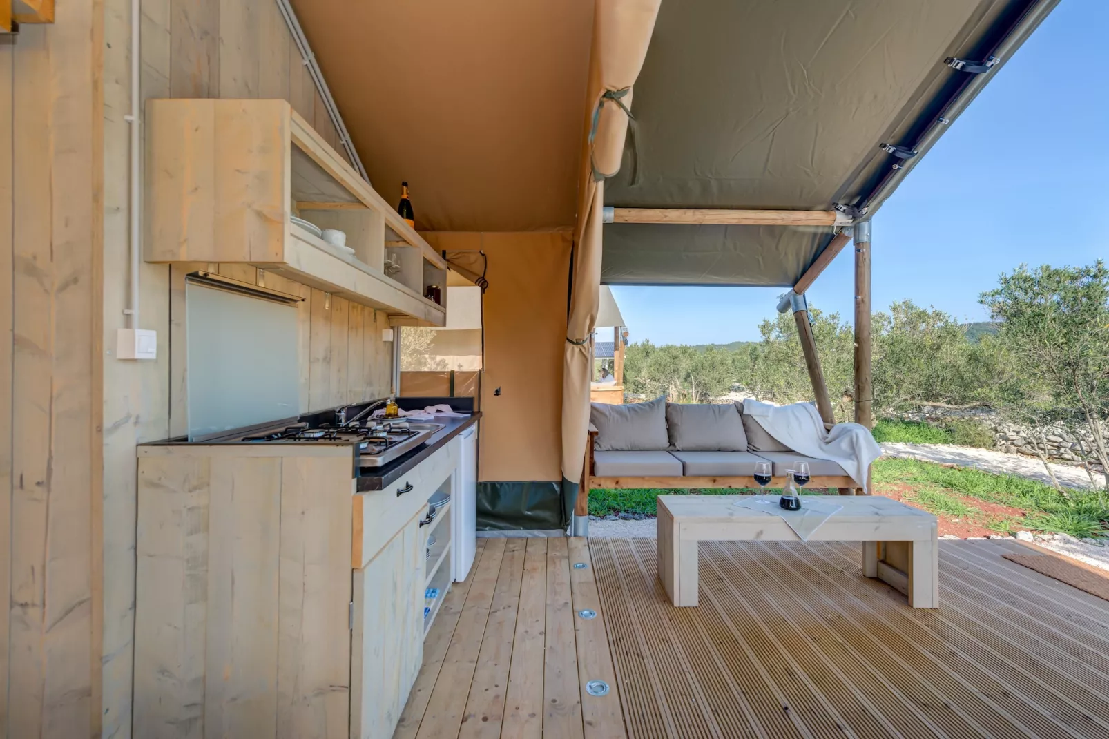 Adriatic Heritage Glamping No 1 - Terrasbalkon