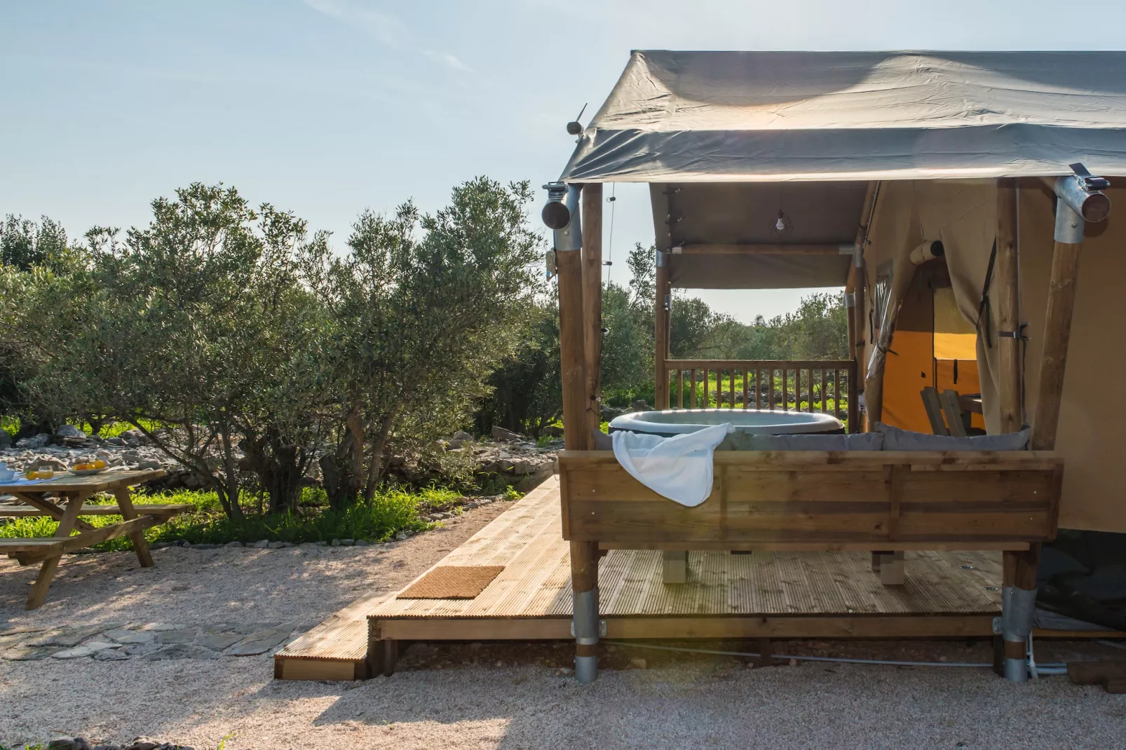 Adriatic Heritage Glamping No 1 - Terrasbalkon