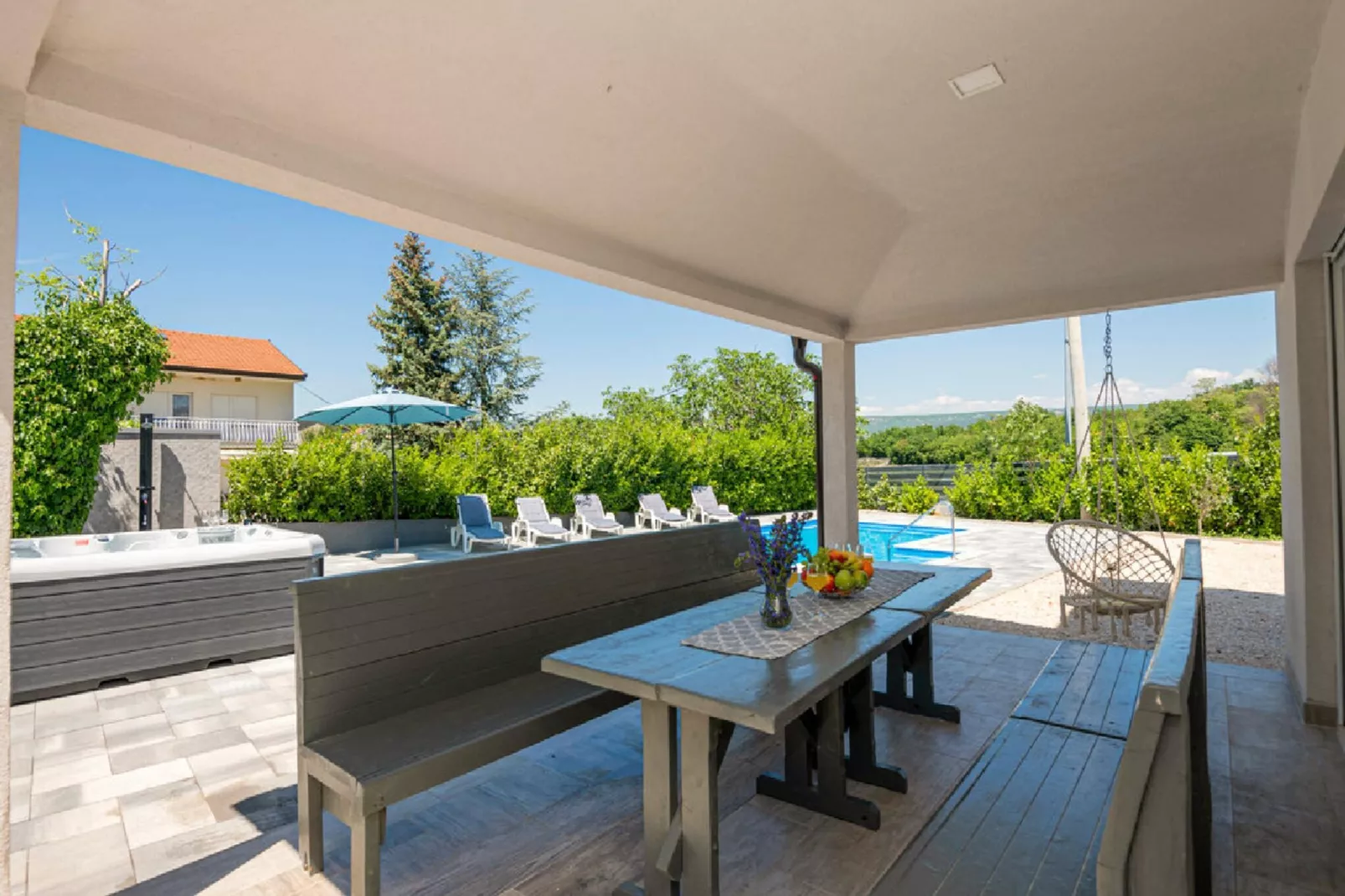 Villa Vinis Terra - Terrasbalkon