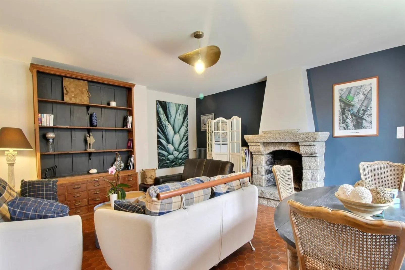 Joli Gite de vacances à Neulliac - Woonkamer