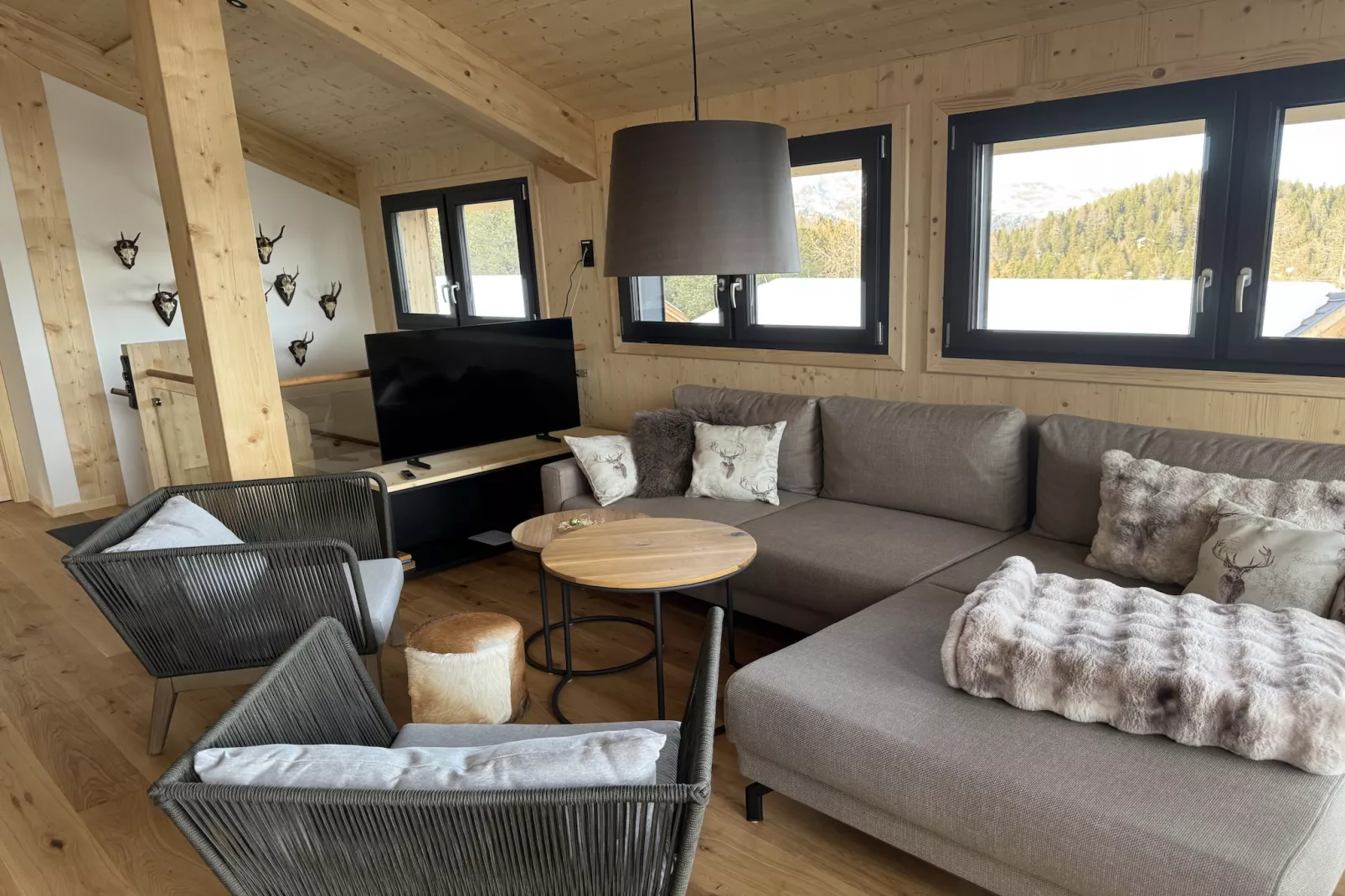 Naturchalets Turracher Höhe 51 - Woonkamer