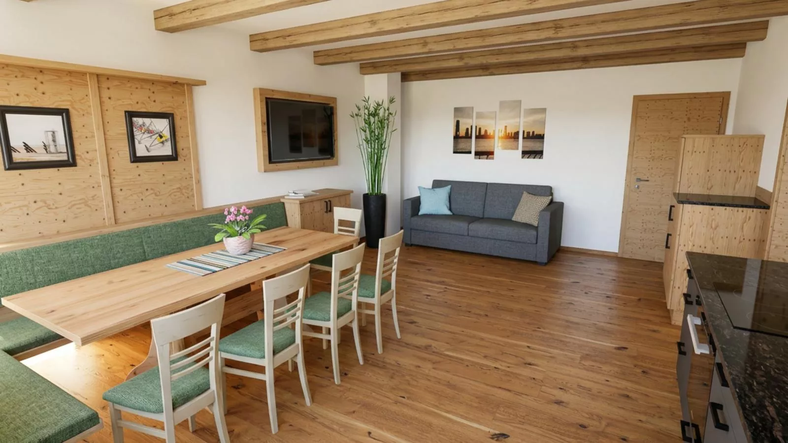 Marschbachhof Top 2 - Woonkamer