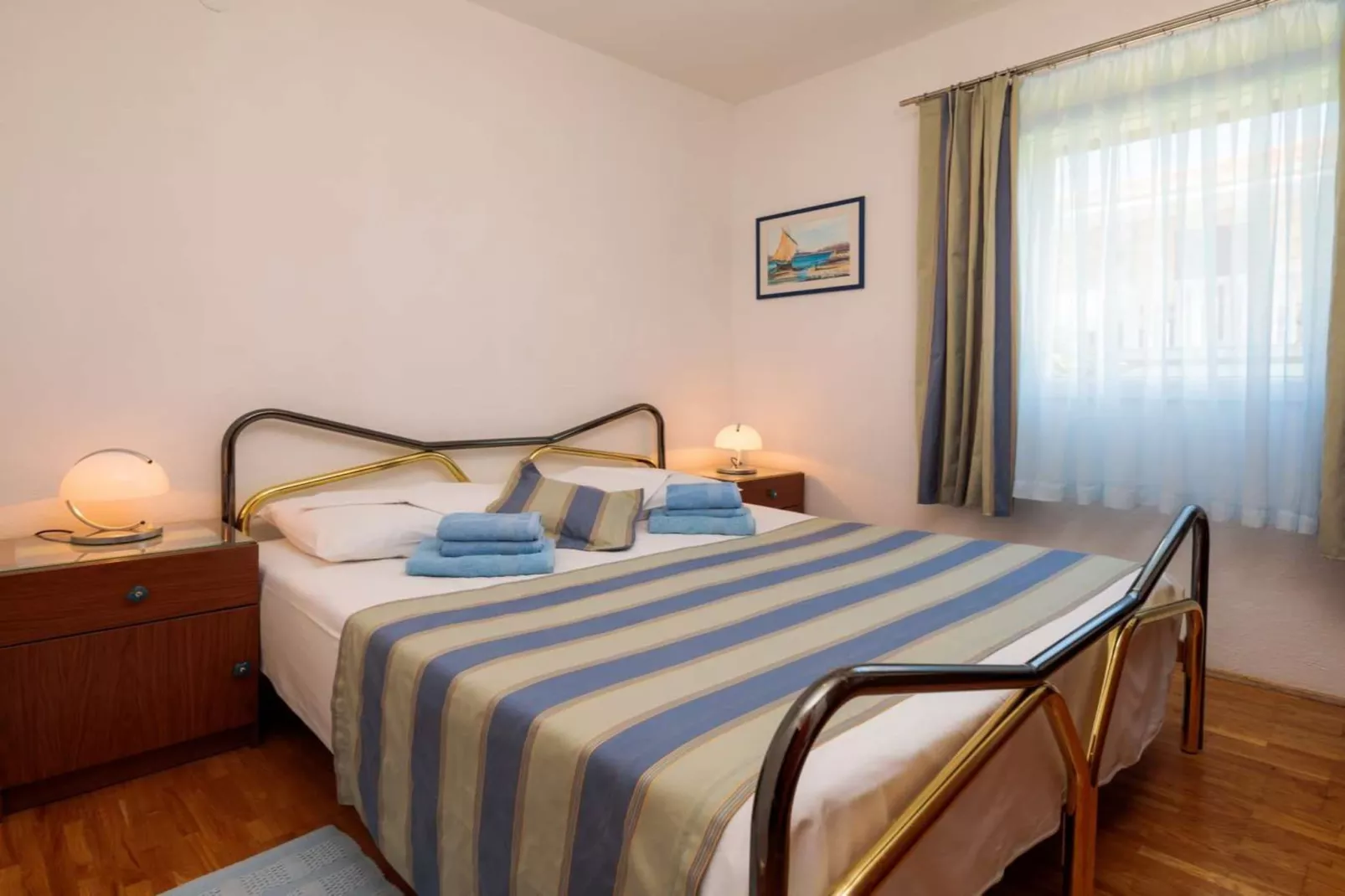Apartment Oaza - Three Bedroom Apartment with Terrace and Sea View - Slaapkamer
