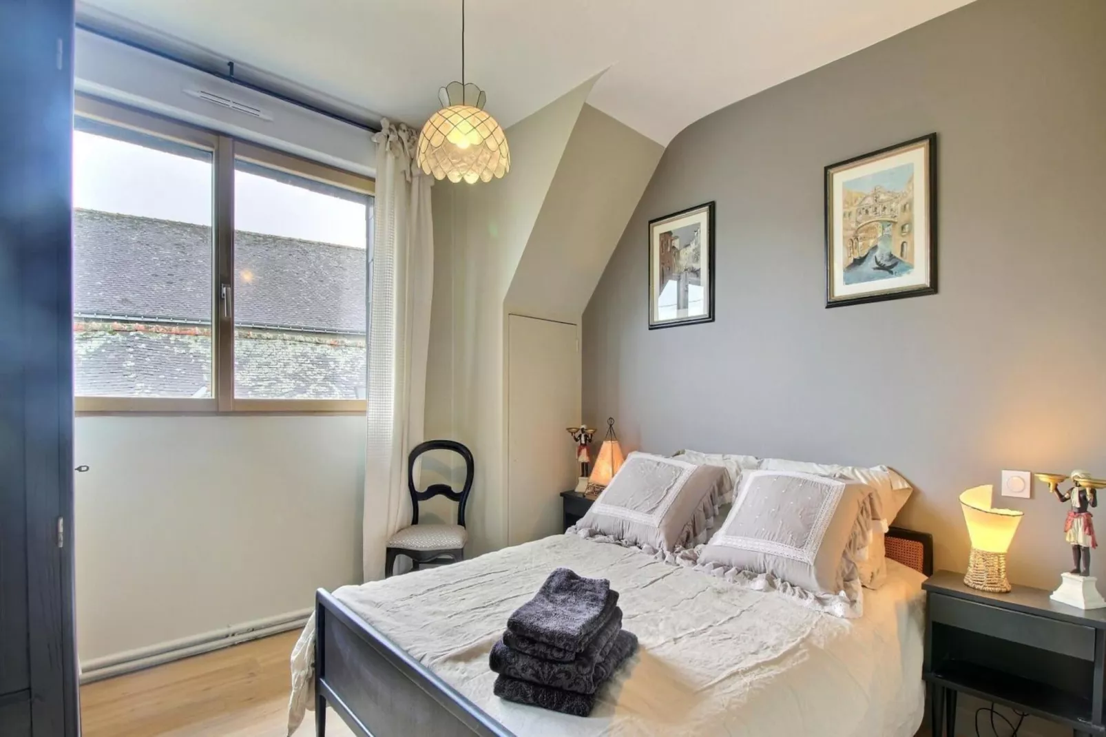 Joli Gite de vacances à Neulliac - Slaapkamer