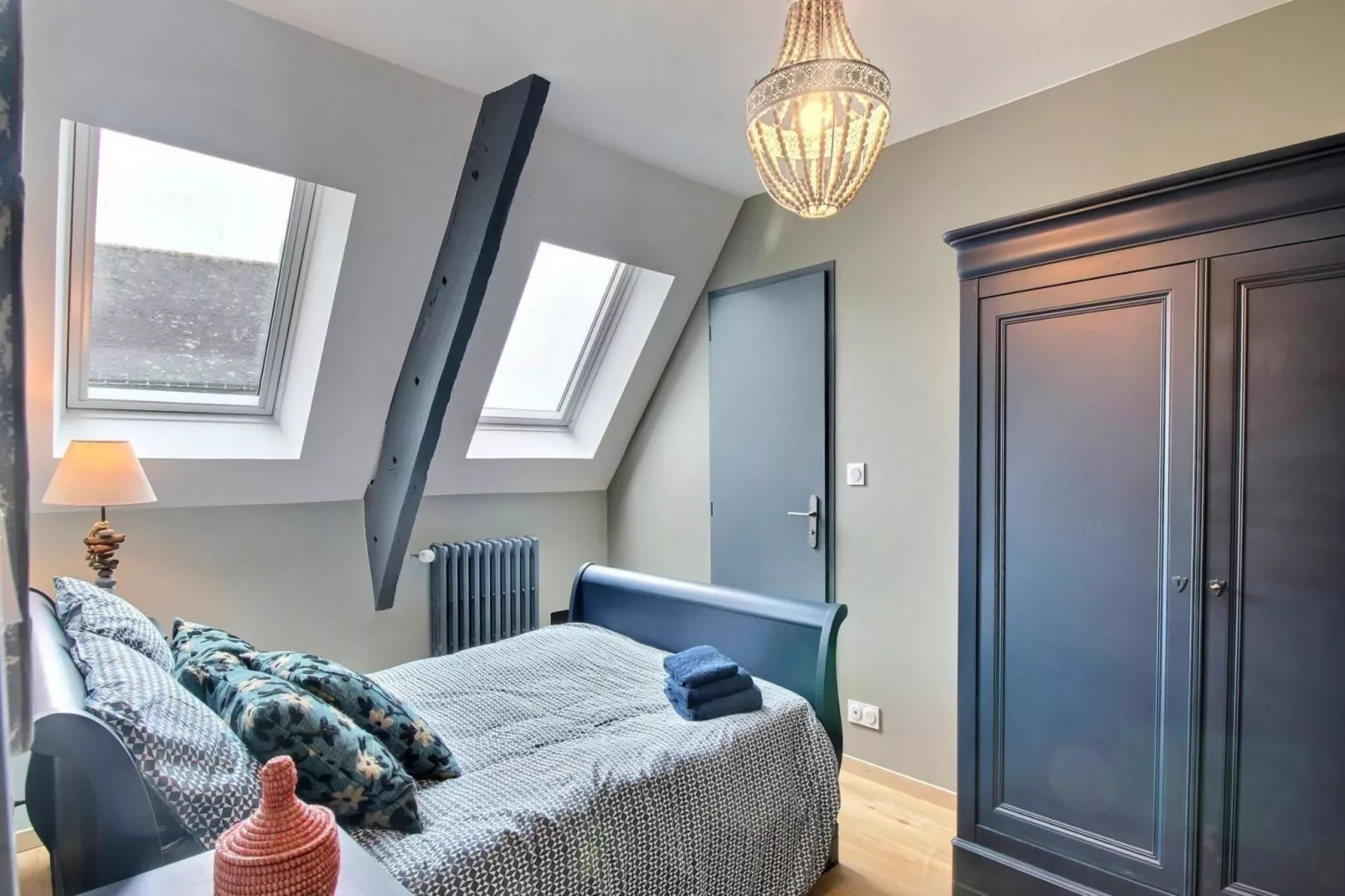 Joli Gite de vacances à Neulliac - Slaapkamer