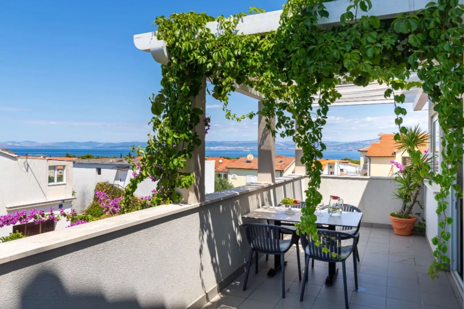 Apartment Oaza - Three Bedroom Apartment with Terrace and Sea View - Terrasbalkon