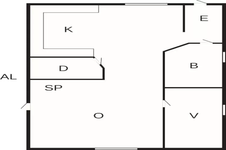 Charmante rode boerderij bij Forsheda - Plattegrond