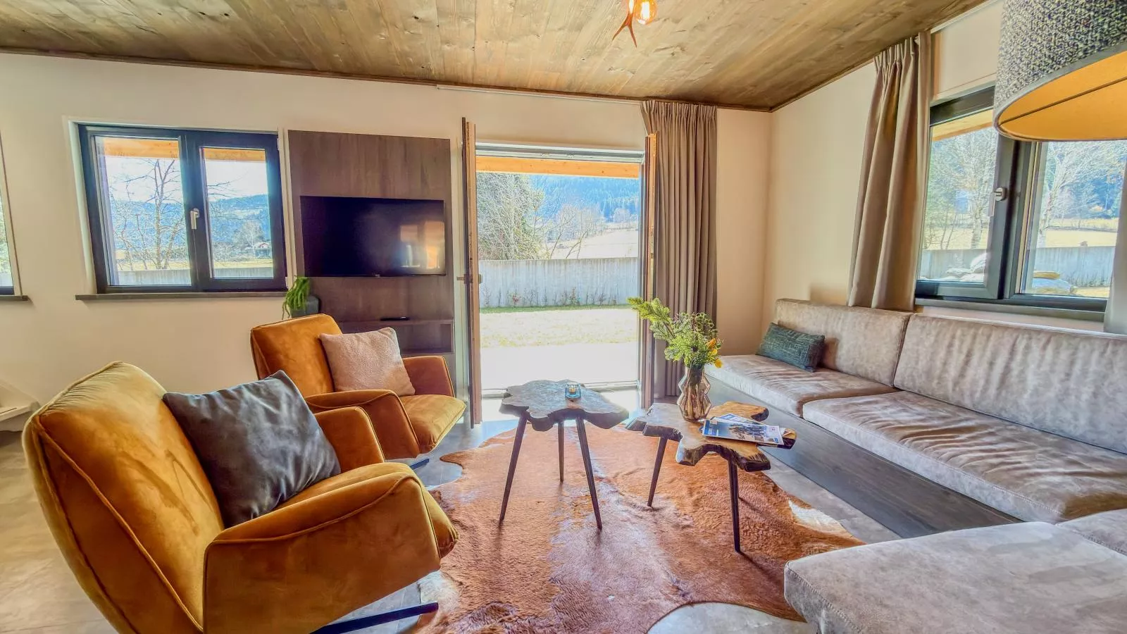 Alpenchalet Kärntnerglück - Woonkamer