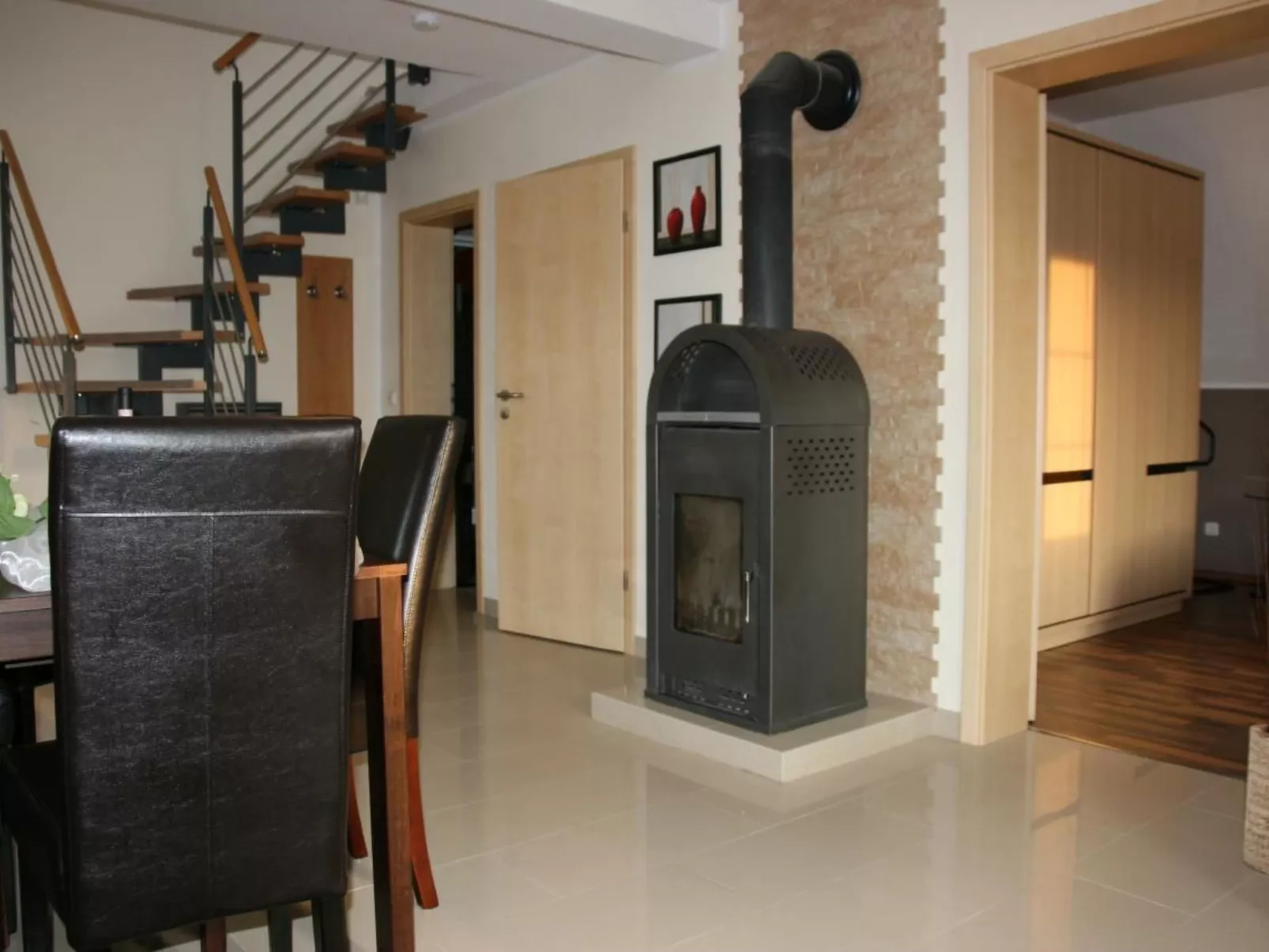 Wohnung in Rowy mit Grill, Terrasse, Parkplatz u