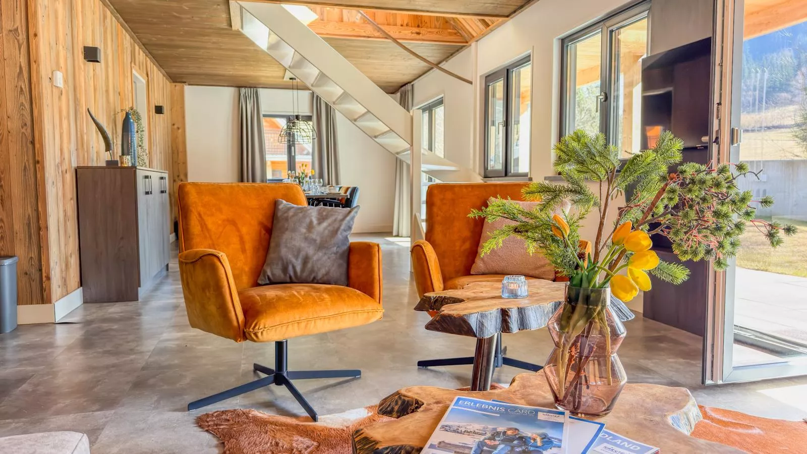 Alpenchalet Kärntnerglück - Woonkamer