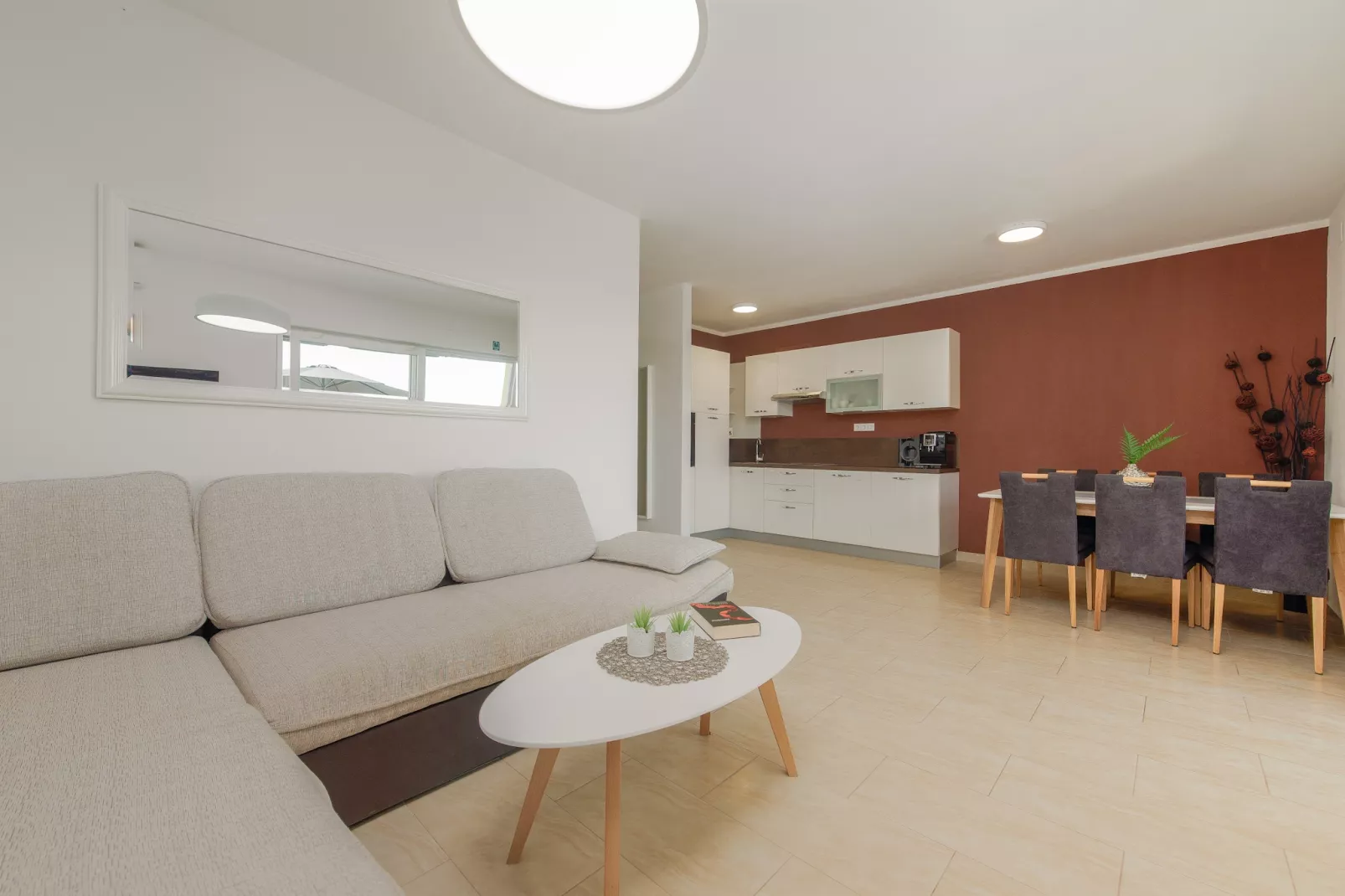 Villa Green Horizon with sea view - Woonkamer