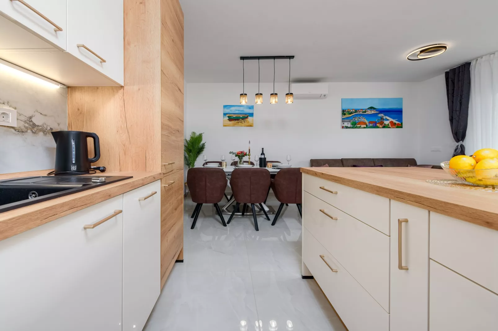 Deluxe apartment Anelle with jacuzzi - Keuken