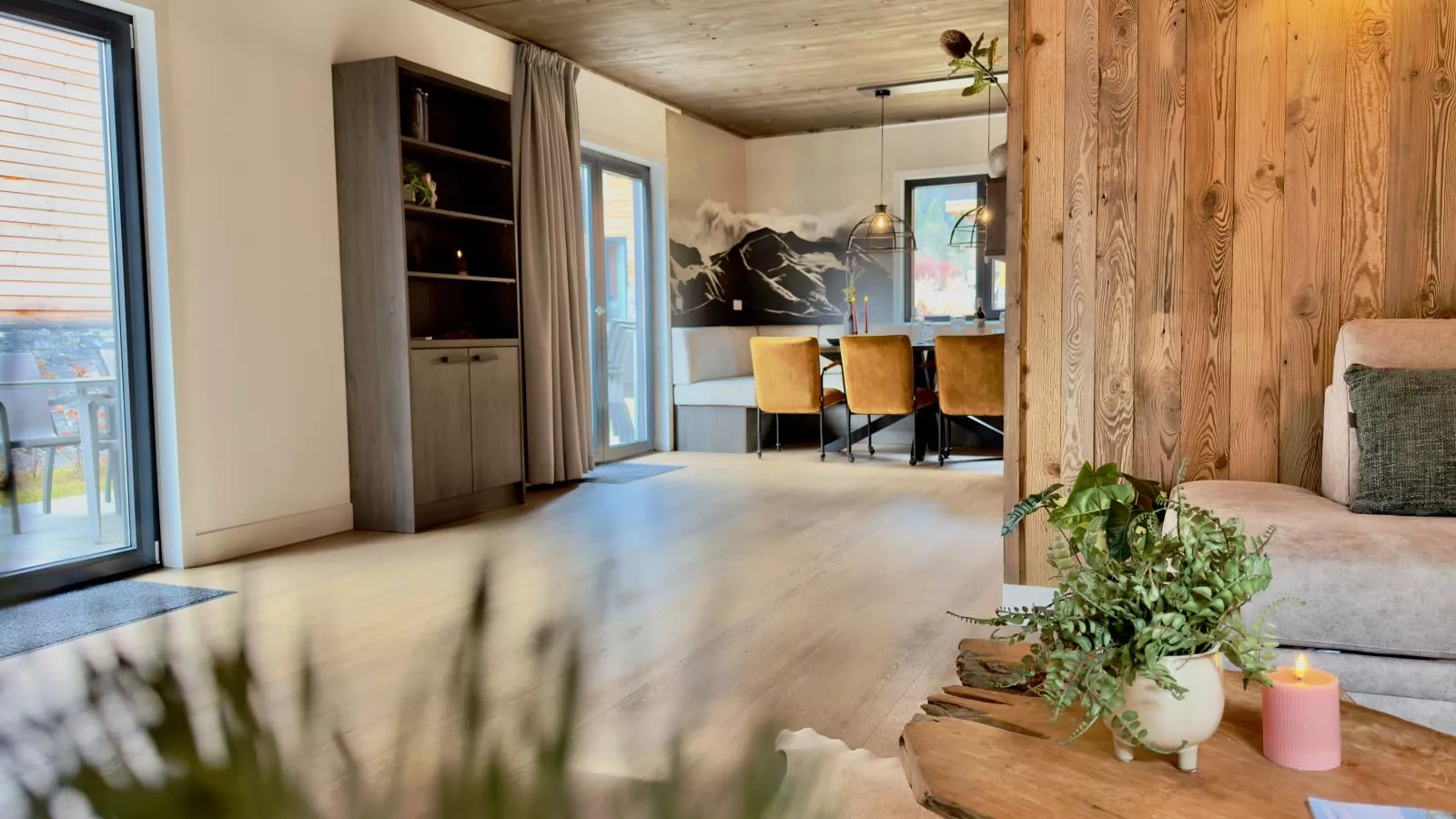 Naturchalet am Afritzer See - Woonkamer