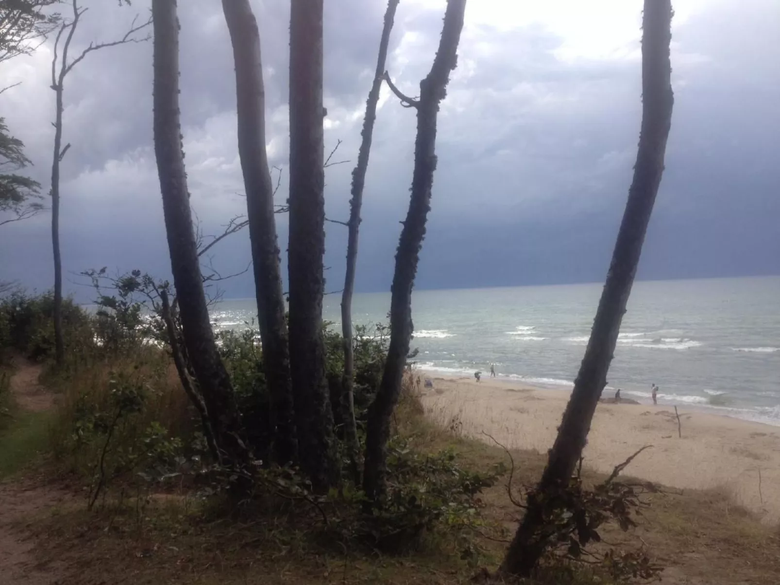 Wohnung in Rowy mit Grill, Terrasse, Parkplatz u - Buiten