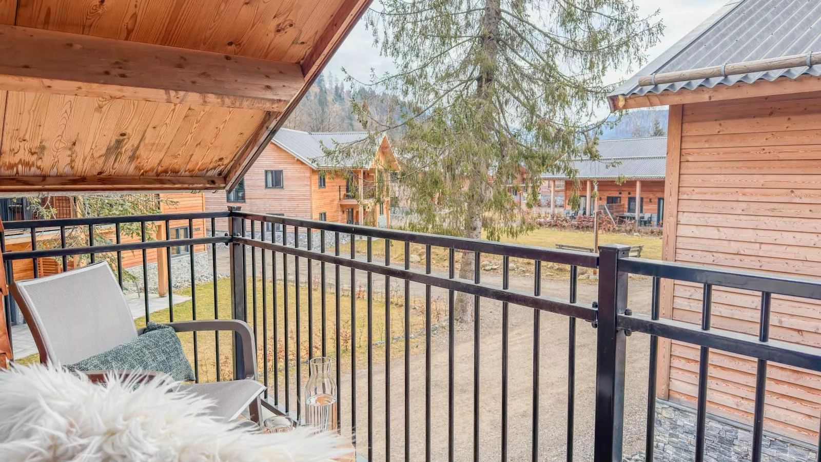 Familienglück Afritz am See - Uitzicht winter