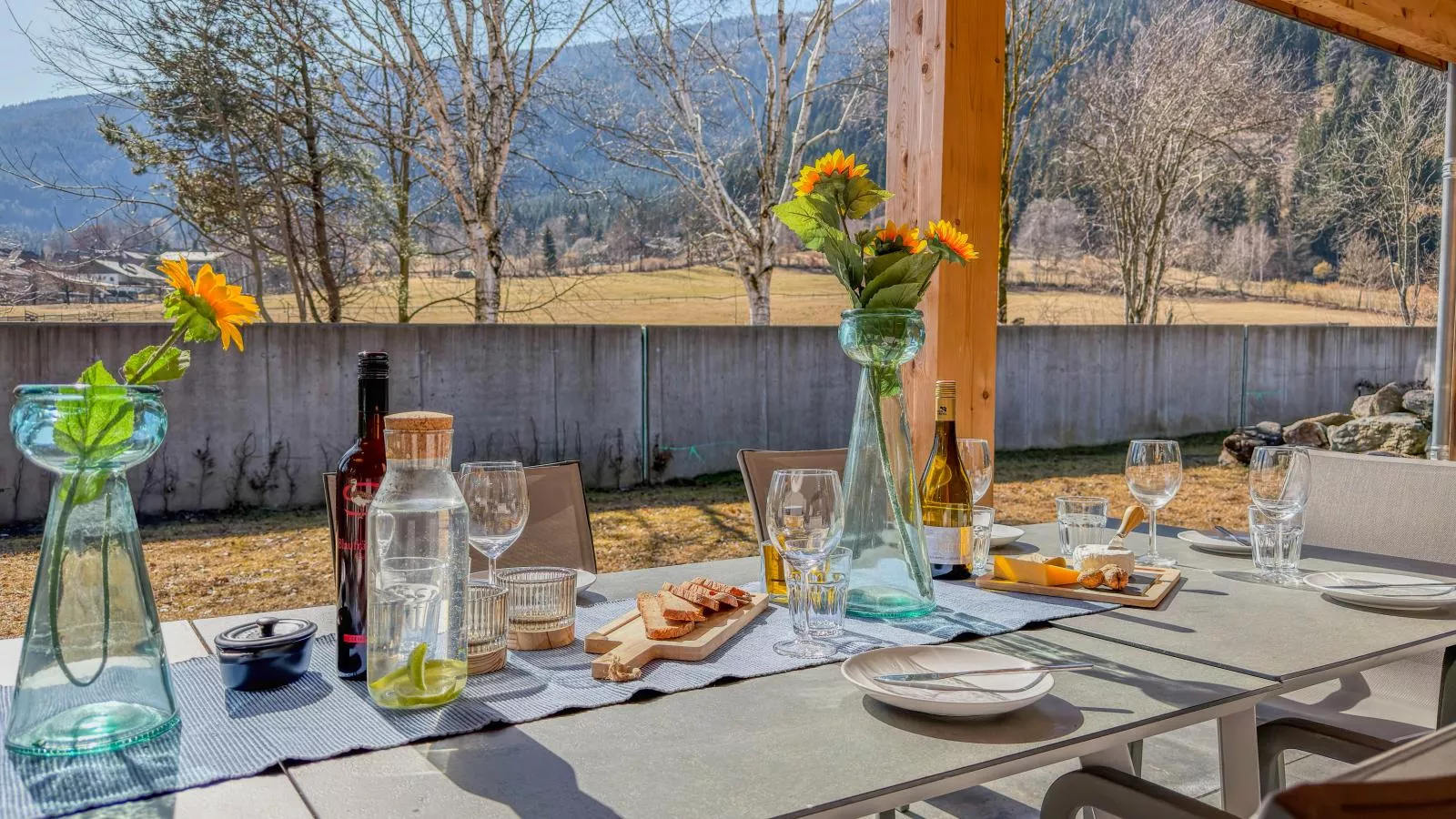 Alpenchalet am See - Uitzicht zomer