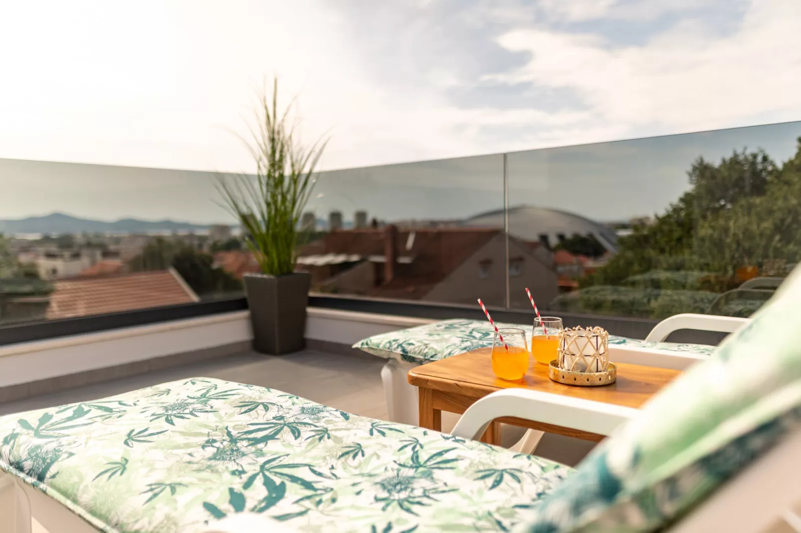 Deluxe apartment Anelle with jacuzzi - Terras