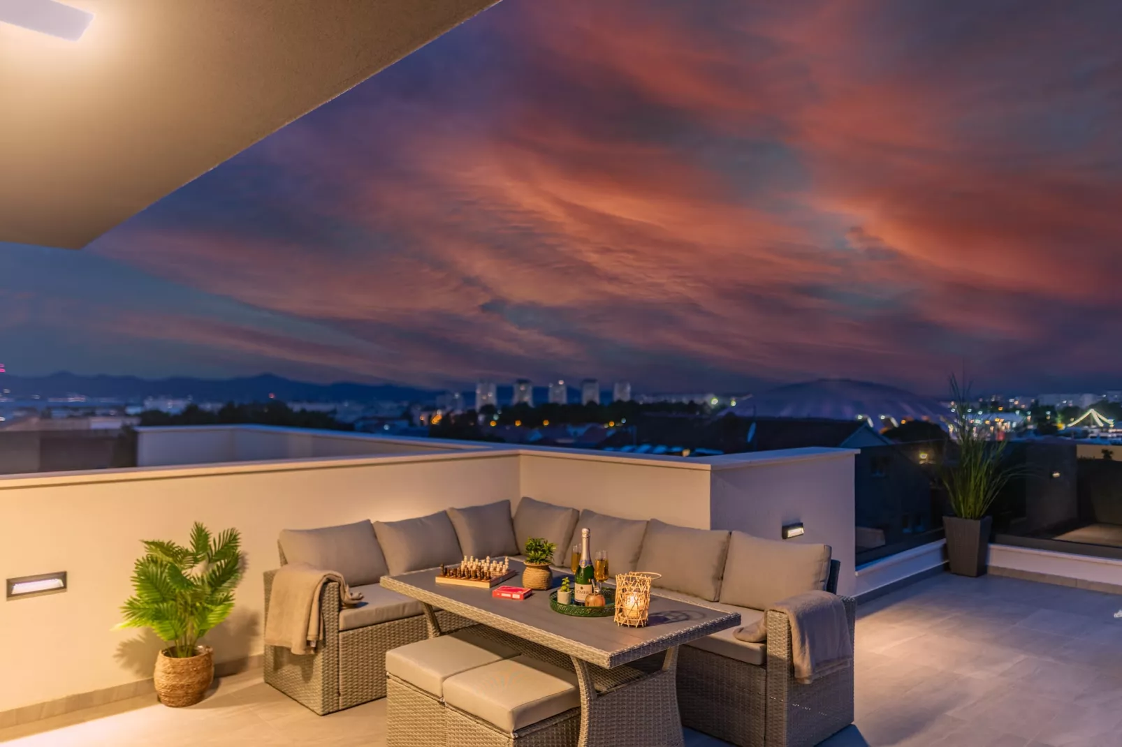 Deluxe apartment Anelle with jacuzzi - Terras