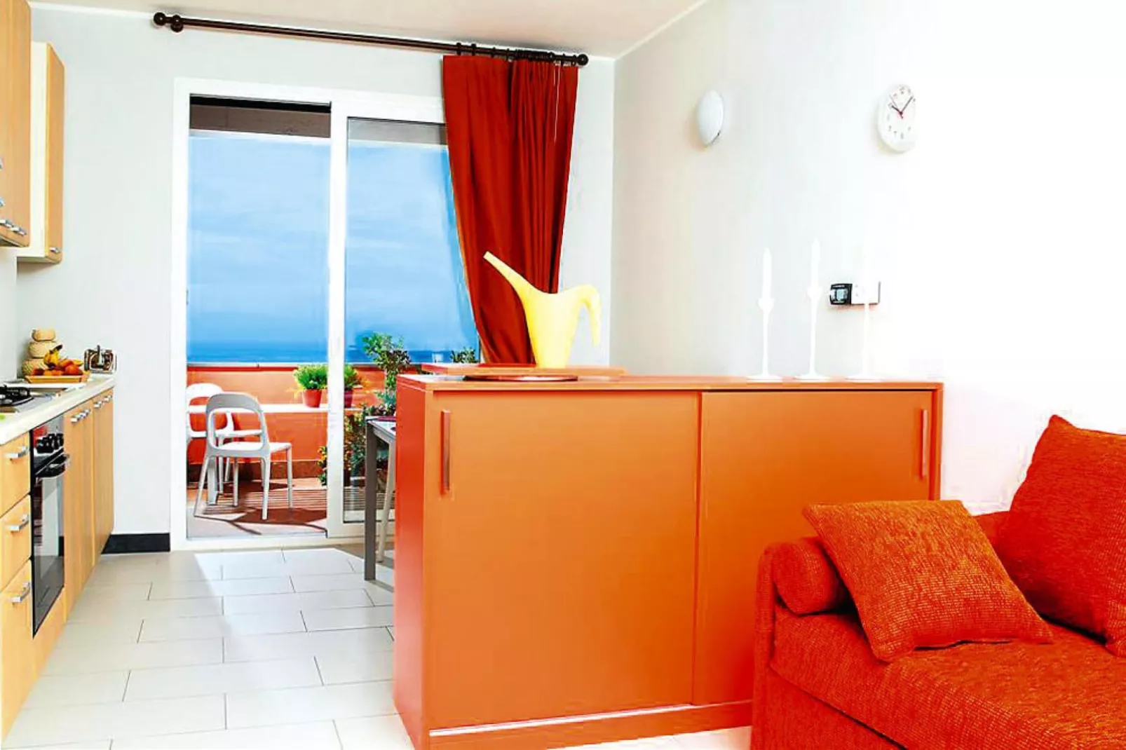 RESIDENCE VILLA BEUCA COGOLETO - TWO-ROOM APARTMENT 3 PAX SEA VIEW B3VM - Woonkamer