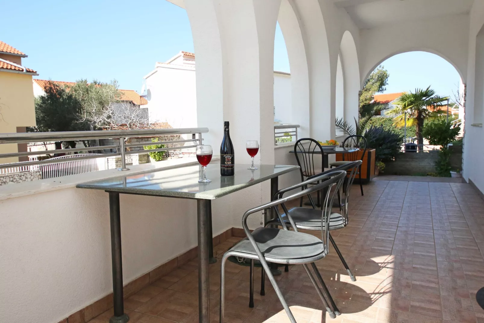 Apartments & Rooms Villa Petra -  One Bedroom Apartment with Balcony and Sea View (A4) - Terrasbalkon