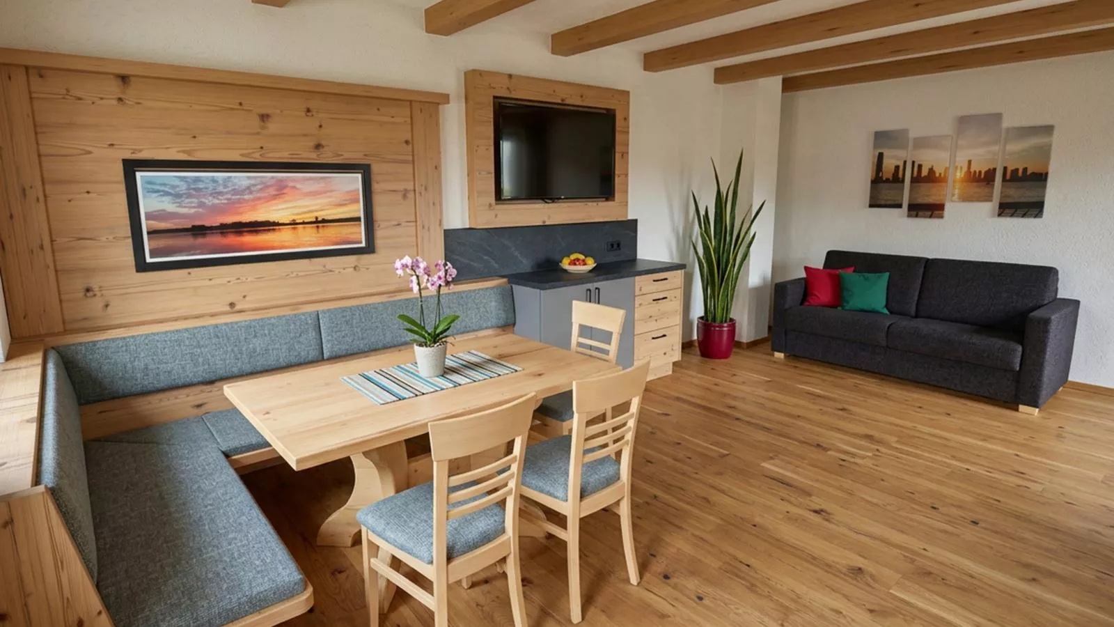 Marschbachhof Ferienwohung 1 - Eetkamer