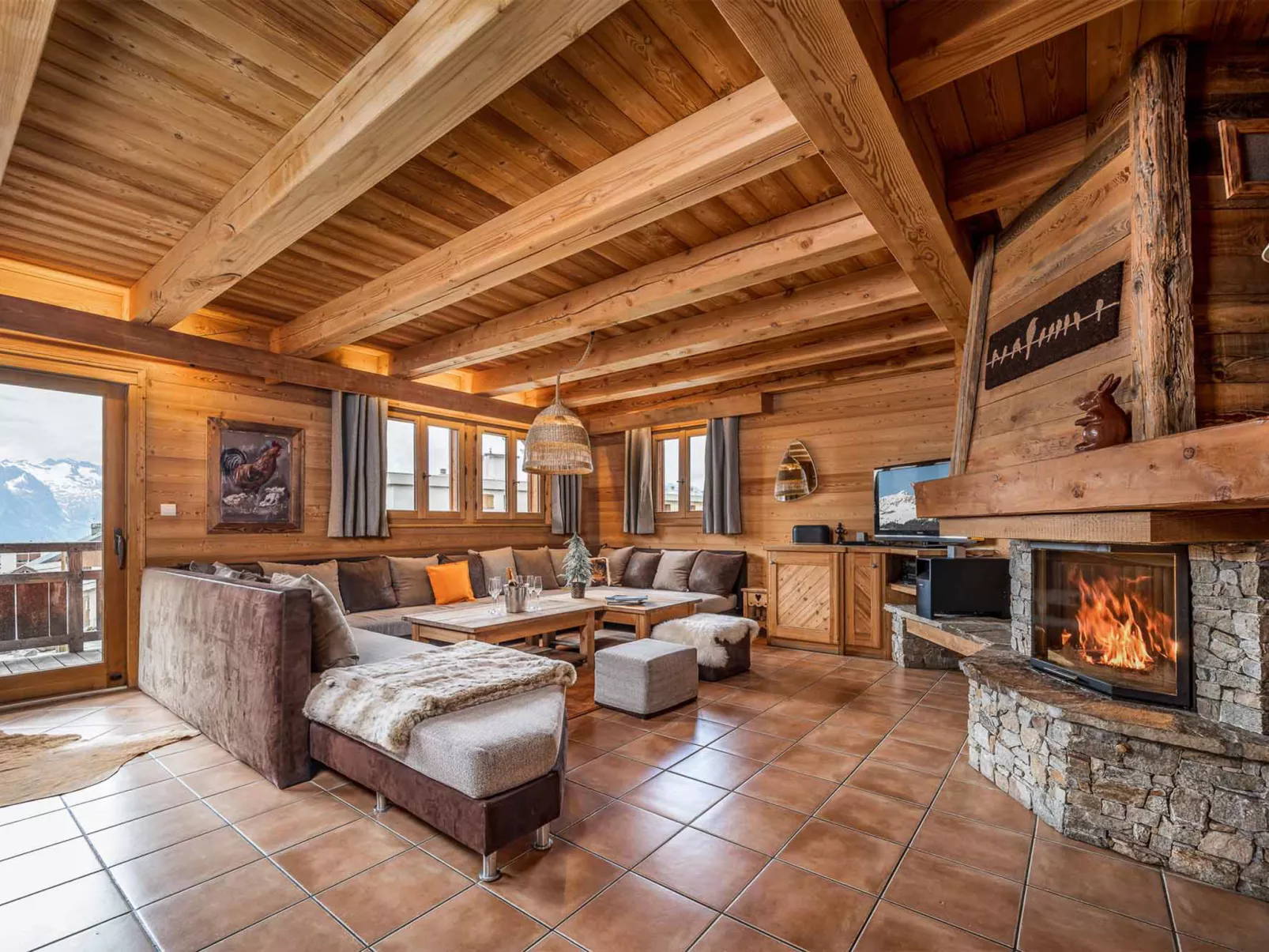 Chalet Lièvre Blanc - Binnen