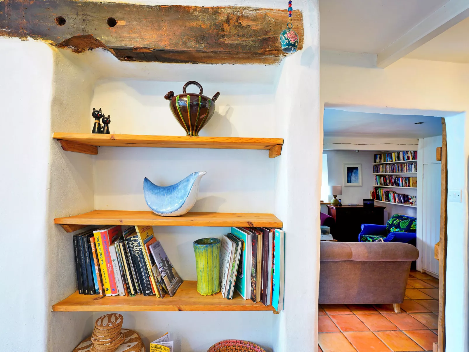 Porthcothan Mill Cottage - Binnen