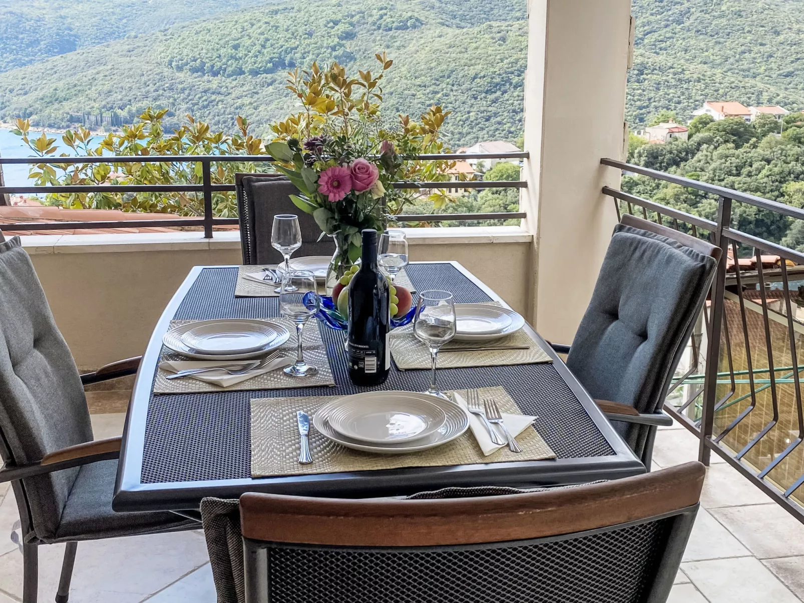 Partial sea & city view