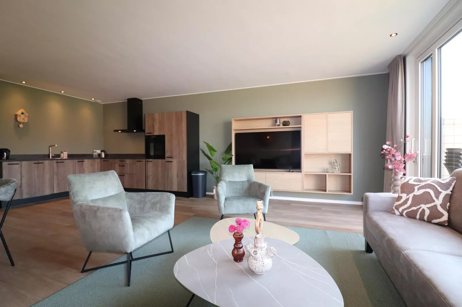 Moderne villa op het Friese platteland - Woonkamer