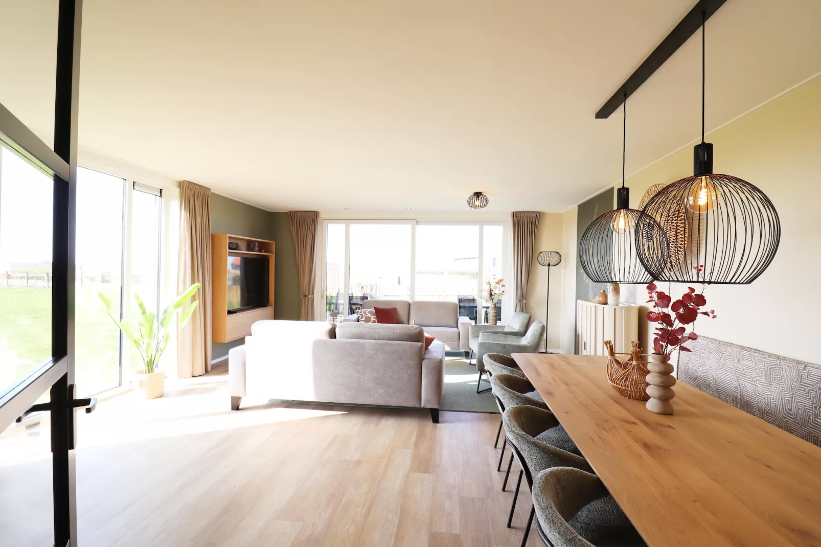 Moderne villa op het Friese platteland - Woonkamer