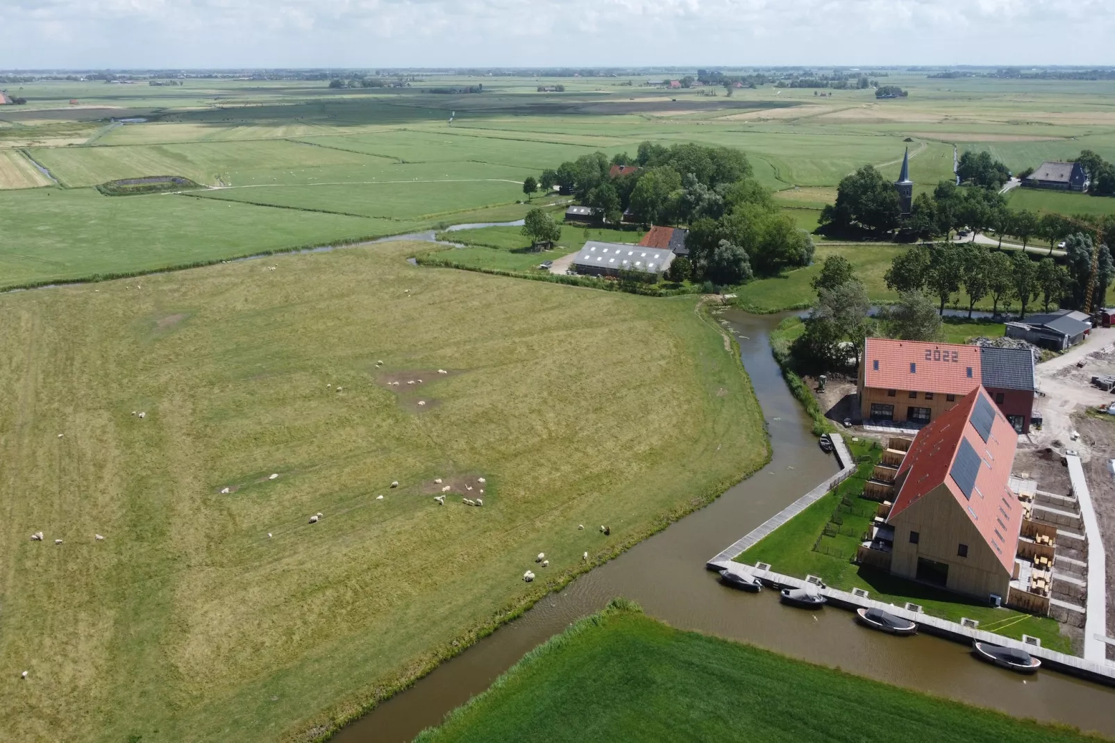 Moderne villa op het Friese platteland - Gebieden zomer 5km