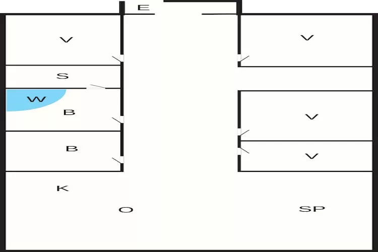 8 persoons vakantie huis in Løkken - Plattegrond