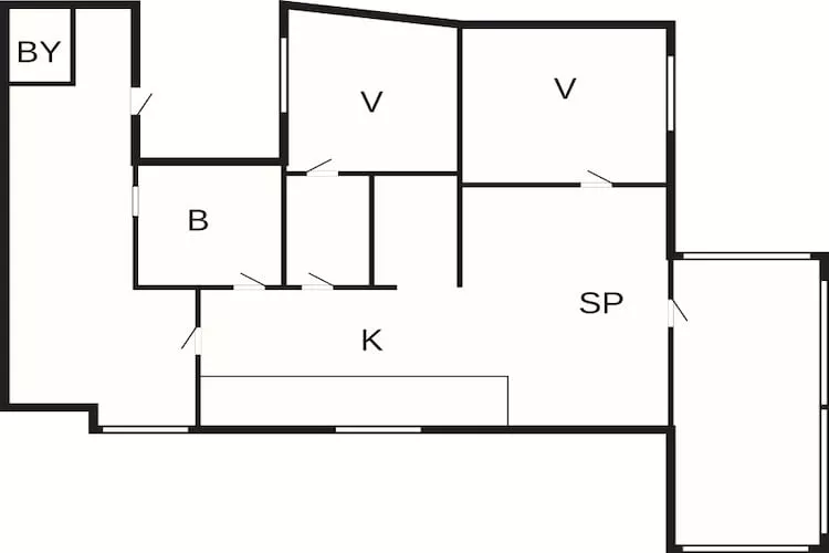 6 persoons vakantie huis in Dannemare - Plattegrond