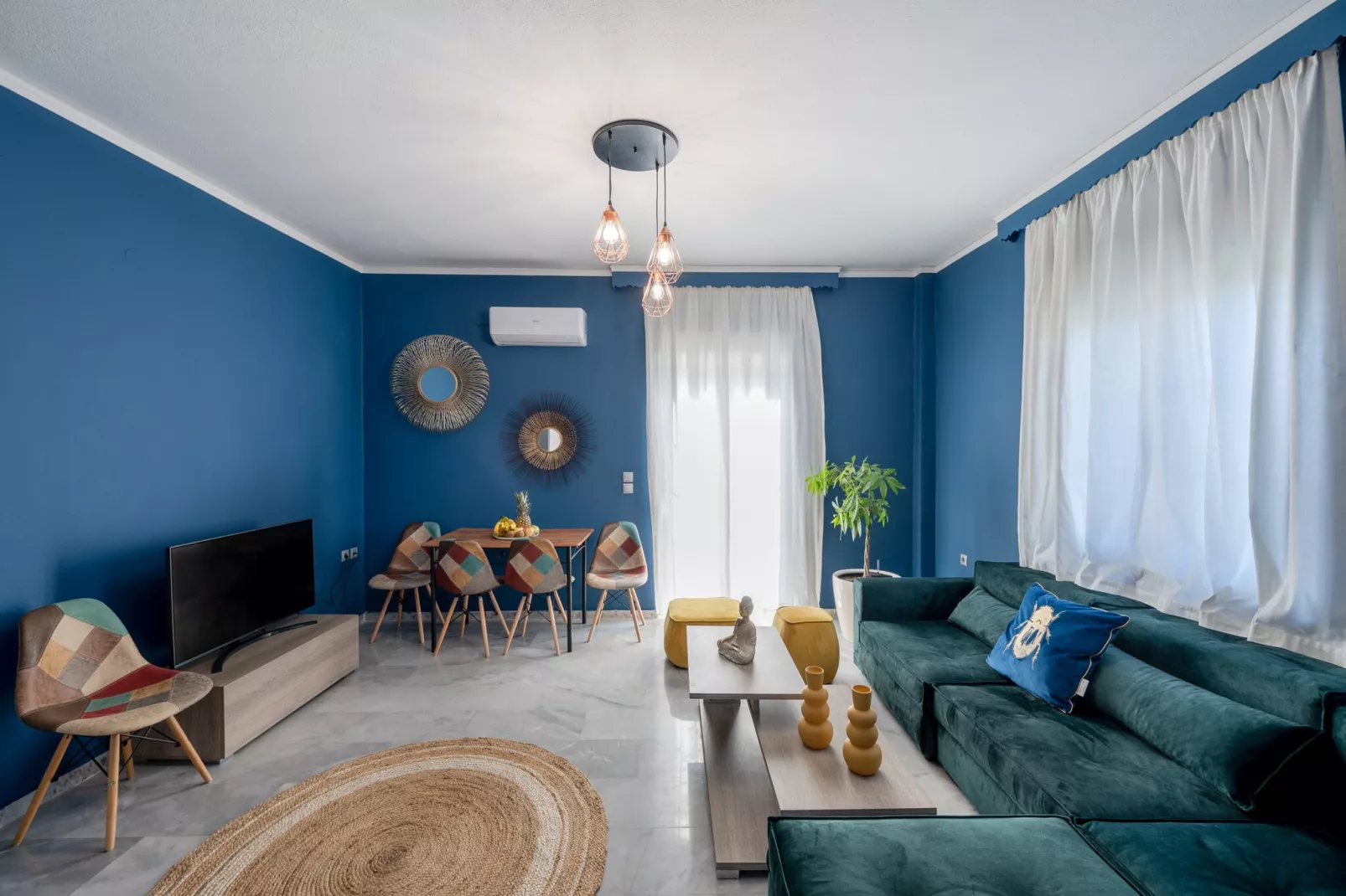 Spyros Villa Apartment 3 - Woonkamer