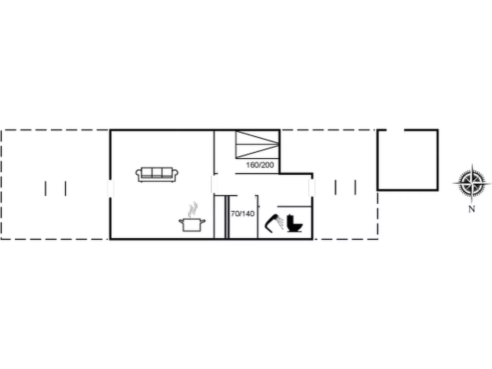 "Kato" - 125m from the sea - Binnen