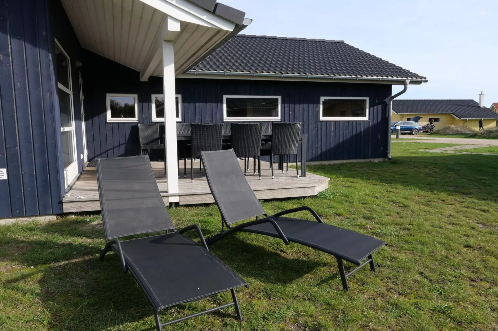 Villa met privésauna voor tien personen - Buitenlucht