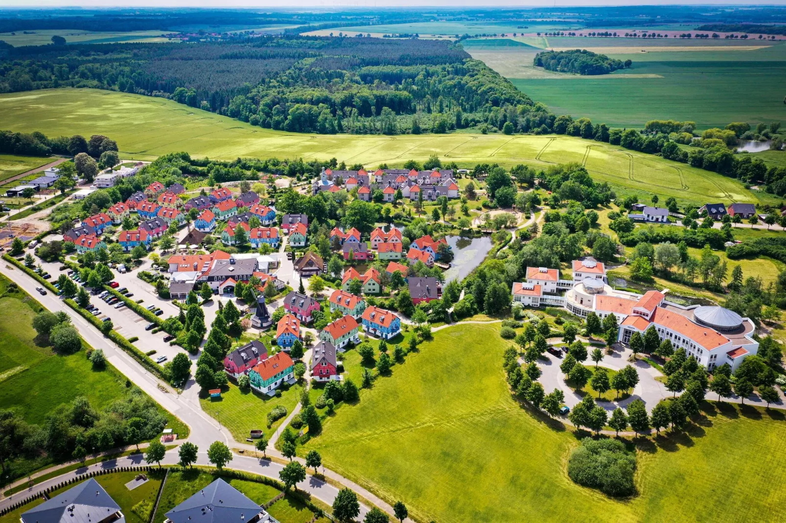 BEECH Resort Fleesensee in Göhren-Lebbin - Uitzicht zomer