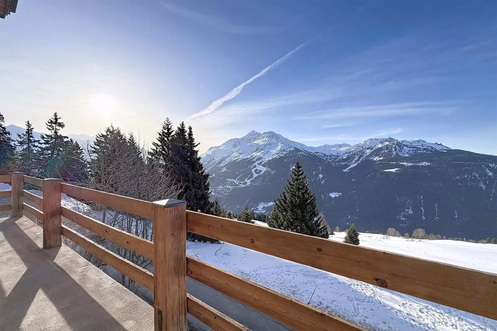 Chalet Shangri-La in la Rosière - Uitzicht winter