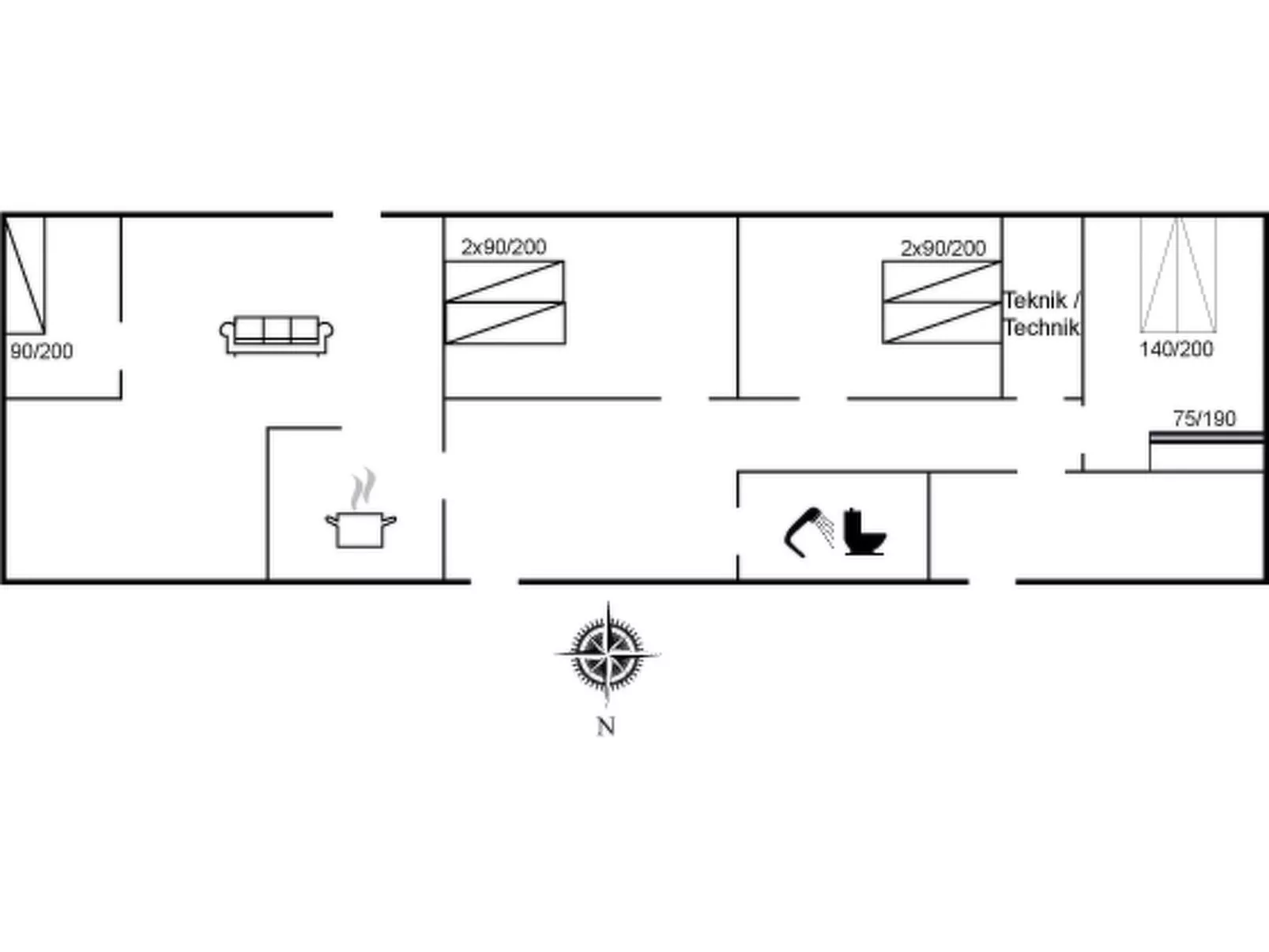 "Nette" - 15km from the sea - Binnen